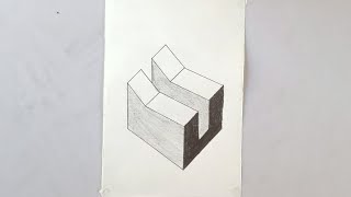 3d drawing || Creative drawing || optical illusion || Geometrical drawing ||