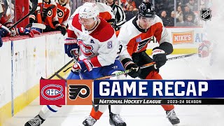 Canadiens @ Flyers 1/10 | NHL Highlights 2024