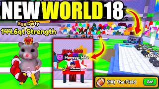 I UNLOCKED NEW WORLD 18 AND DEFEAT All BOSSES In Arm Wrestling Simulator (Roblox)!