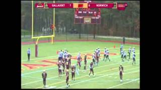 Gallaudet at Norwich Football Highlights