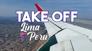 LATAM Airlines LA2482 Lima (LIM) to Atlanta (ATL) Take Off - SPECTACULAR City Views \u0026 Coast - B767