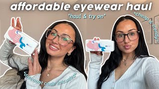 Prescription Glasses haul | affordable online glasses try on haul! 🫐