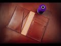 How To Make A Leather Bifold Wallet By Hand // Will Hodges