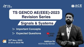 TS GENCO -AE (EEE) Revision Sessions | Signals & Systems | Imp Concepts & Expected Ques | ACE Online