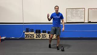 Kettlebell Staggered stance deadlift