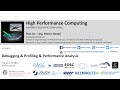 2021 High Performance Computing Lecture 8 Debugging and Profiling and Performance Analysis Part1 💻