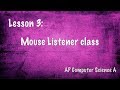 Lesson 3 - MouseListener