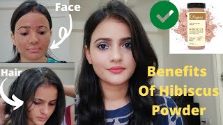 How to use Hibiscus Flower Powder for skin \u0026 hair l Benefits of hibiscus flower powder ✅ Must watch