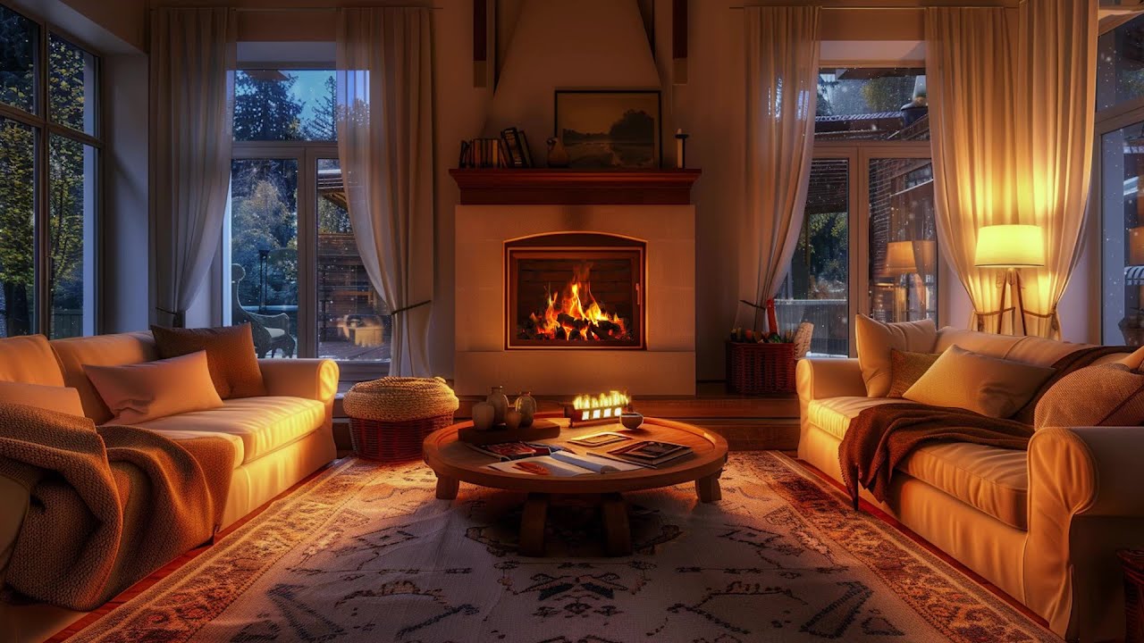 Immersive Winter With Fireplace Sounds Asmr For Insomnia Relief And
