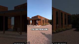 Touring a Steel Sided PREFAB HOME with an all wood interior! #hometour #modularhome