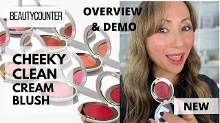 NEW Beautycounter Cheeky Clean Cream Blush Demo \u0026 Overview