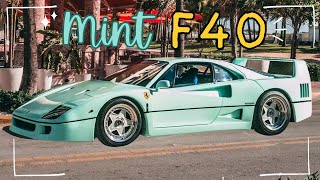 This Is The Only Mint Green Ferrari F40 In The World