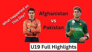 Afghanistan Vs Pakistan U19 Final | Rahmanullah Gurbaz vs Shaheen Shah Afridi | Asia Cup | #cricket