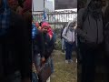 india thousands queue in front of a recruitment centre for jobs in israel