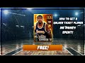 HOW TO GET A GOLDEN TICKET PLAYER NO MONEY SPENT! IN NBA LIVE MOBILE