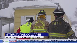 Crews called for collapsing roof on Millcreek home