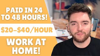 7 FASTEST PAYING Work From Home Jobs 2023 | Make $20-$40/Hour Online!