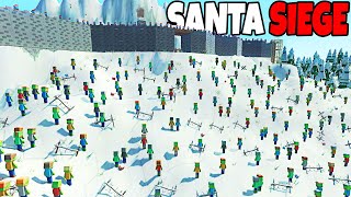 I built SANTA'S FORTRESS vs Elf Zombie Invasion?! - Ancient Warfare 3