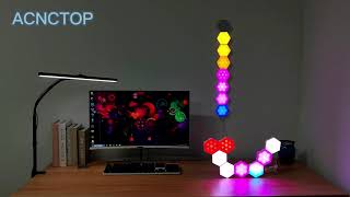 ACNCTOP Hexagon Lights Gaming Wall Panels - 8 Pack Hexagon LED Lights with APP #shorts