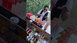 Bartending a Wedding in a container #shorts #bartender