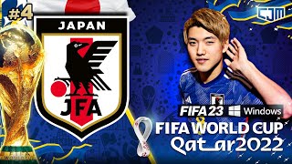 FIFA 23 Japan Career Mode | World Cup 2022 | Babak 16 Besar Piala Dunia! Japan vs Belgium #4