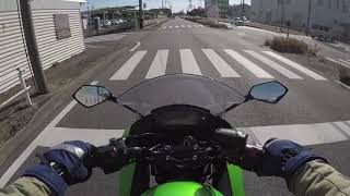 三河湾で新春初ブログ  新型Ninja400を熱く語る