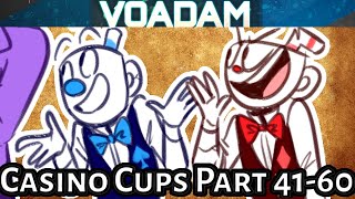 Casino Cups Part 41 through 60 All Parts!  Huge Cuphead Comic Dub and Animation Compilation!