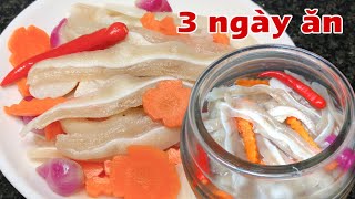 Kinh nghiệm làm Tai Heo chua ngọt, trắng, giòn, không bị nhớt.