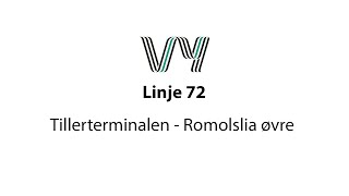 Linje 72 Tillerterminalen - Romolslia øvre