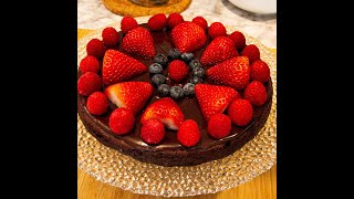 Perfect Gluten Free Sugar Free Flourless Chocolate Ganache Cake #Shorts