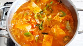 [Korean Recipe] ซุปกิมจิทูน่า / Kimch Stew with Tuna / 참치 김치찌개