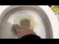 🚽 cleaning a rusty toilet with a pumice stone 🤮