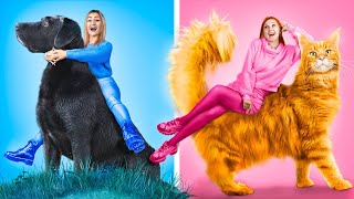 Blue vs Pink Pet Owners / Color Challenge