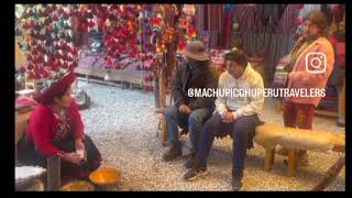 Chinchero Market where we learn how make the textiles