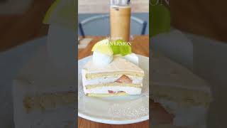 pâtisserie GREEN LEMON（グリーン レモン）の紅茶と桃のショートケーキとシャインマスカットタルト #福岡グルメ #福岡カフェ #福岡旅行