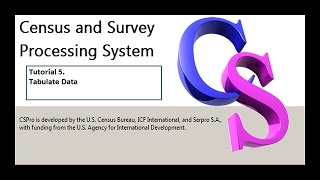 CSPro: Tabulate Data