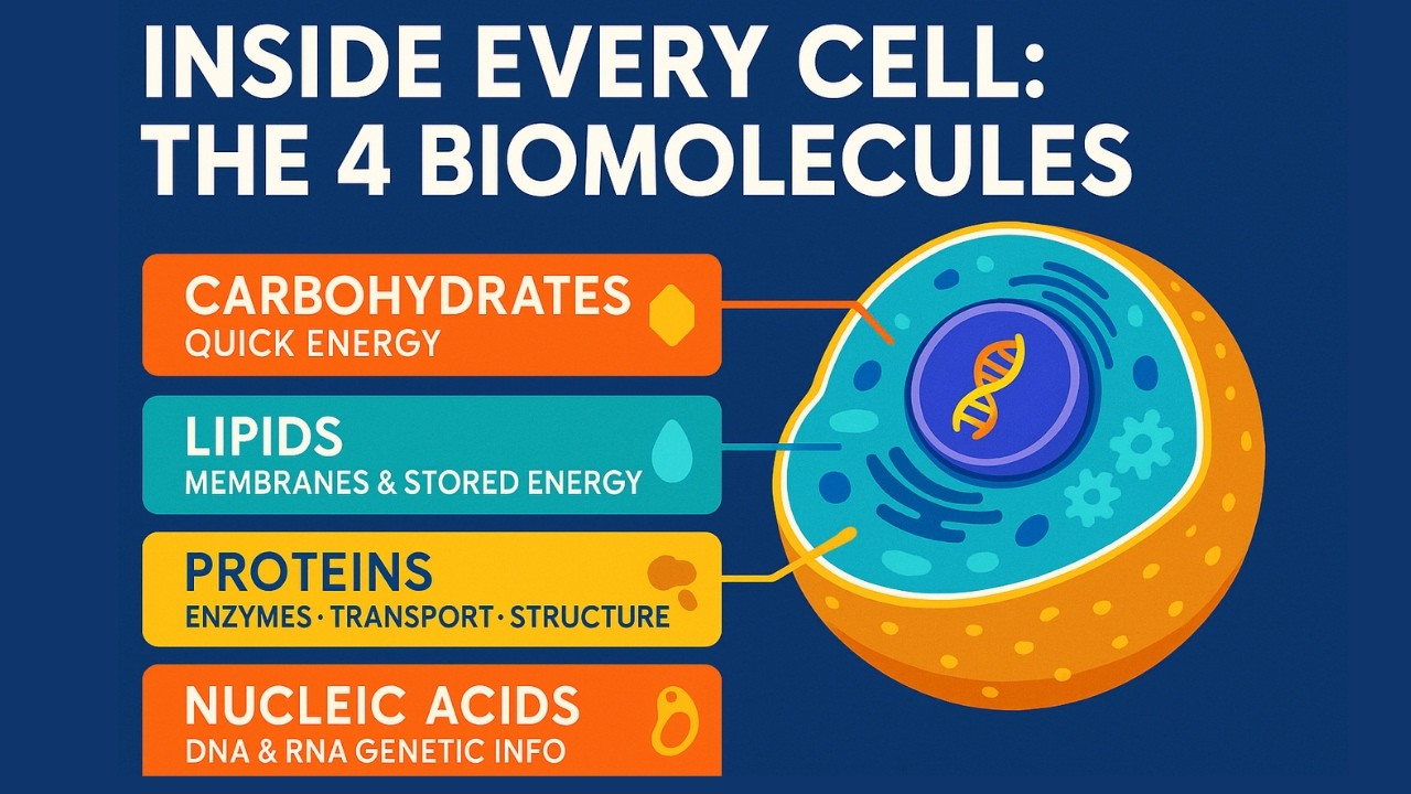 Biomolecules Explained рџ Carbs Proteins Lipids Nucleic Acids Made