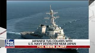 Japanese Tug Collides With U.S. Navy Destroyer Near Japan