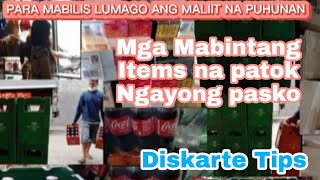 Mga Mabintang Items na patok Ngayong pasko, Diskarte Tips Para Mabilis Lumago ang ating tindahan...