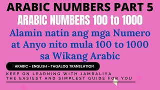 Learn Arabic Numbers Part 5 l Paano Magbilang sa Arabic 100 to 1000