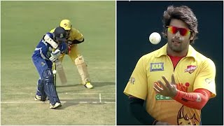 Arya Opens The Innings With An Amazing Delivery Against Karnataka Bulldozers In Celebrity Cricket