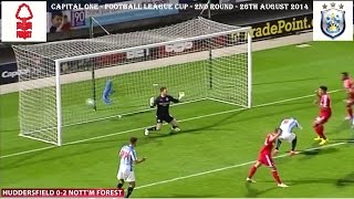 HUDDERSFIELD TOWN FC V NOTTINGHAM FOREST FC-0-2-CAPITAL ONE FOOTBALL LEAGUE CUP-2ND ROUND-26.08.2014