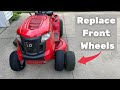 How to Replace the Front Wheels on Your Riding Lawn Mower | Troy-Bilt Pony / Bronco