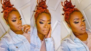 EASY LAZY LOC BUN TUTORIAL FOR SHORT LOCS!