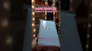 O3+ Bridal Facial Kit Radiant and Glowing Skin #shorts #youtubeshorts #facial #facialkit #trending