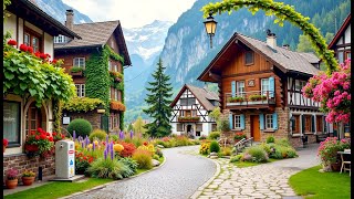 Wengen, Switzerland walking tour 4K - The most beautiful Swiss villages - Fairytale village