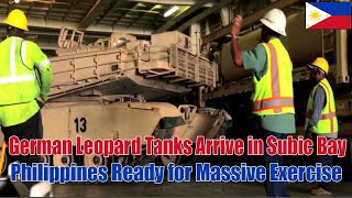 German Leopard Tanks Arrive in Subic Bay, Philippines Ready for Massive Exercises