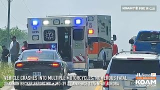 4 killed as car crashes into motorcycles; Missouri State Highway Patrol MCIU investigate