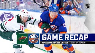 Wild @ Islanders 11/7 | NHL Highlights 2023