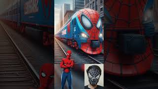 Superheroes as trains 😵 Avengers vs Dc - All Marvel Characters #avengers #shorts #marvel